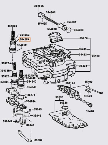 Piston C-2 De Cuerpo De Valvulas Toyota Camry Celica Foto 6