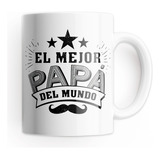 Tazón Taza Personalizada Día Del Papá Bigote Mejor Papá