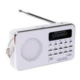 Mini Rádio Receptor Luvin T-205 Fm Cartão Tf Mp3 Usb