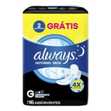 Absorvente Always Noites Tranquila Seca C/abas L16 P14-28cm