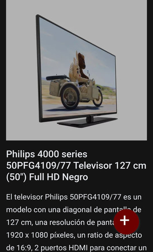 Tv Philips 50 Pulgadas Mod. 50pfg109/77 Más Chromecast