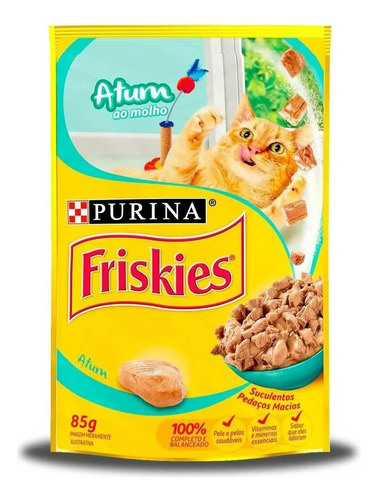 Friskies Sachê Para Gatos - Sabor Atum Ao Molho 85g