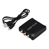 Conversor Convertidor Hdmi A 3 Rca Audio Video Compuesto