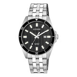 Reloj Citizen Bi5050-54e Quartz Mens, Acero Inoxidable, C Color De La Correa Plateado Color Del Bisel Plateado Color Del Fondo Negro