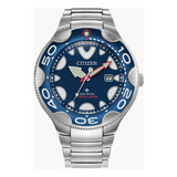 Reloj Citizen Eco-drive Promaster Bn023152l Original E-watch Color De La Correa Plateado