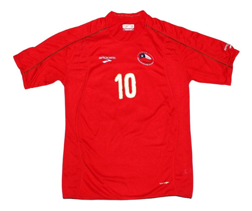 Camiseta Chile 2010, Talla M, #10 Sandra, Usada
