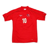 Camiseta Chile 2010, Talla M, #10 Sandra, Usada