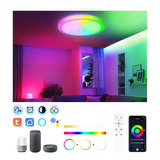 Lámpara De Techo Decorativa Sala Wifi Inteligentes Alexa Rgb