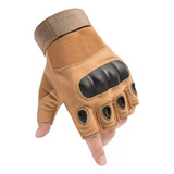 Guantes Tácticos Corto Estilo Militar Moto Airsoft Bicicleta