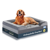 Cama Ortopédica P/ Perros Pitpet Tamaño Xl , Color Gris