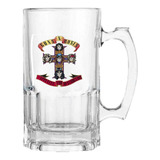 Vaso Cervecero Guns And Roses Transparente E128