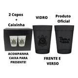 Copo Americano Prime Corinthians Preto 190ml - 2 Unidades