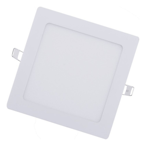 Painel Plafon Led Embutir Quadrado 17x17cm 12w Luz Neutra Cor Branco 110v/220v