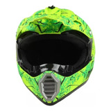 Casco Cross Motocorp Abs-dot Matt Green Leaf