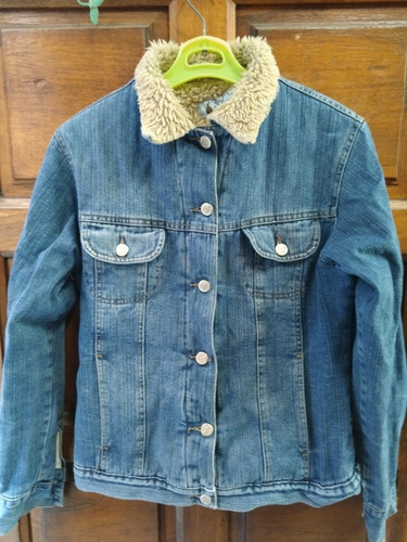 Campera De Jean Con Abrigo Retro Vintage 