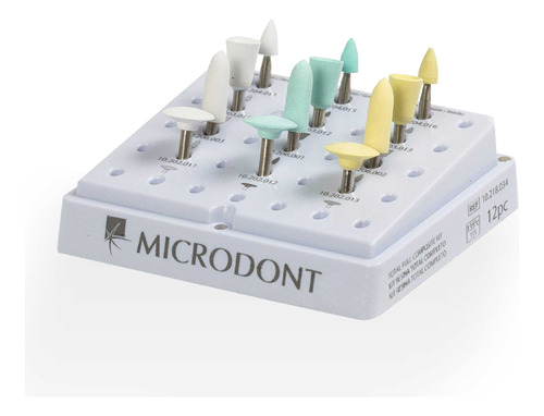 Pulidores Kit Pulido De Resina X 12 Unidades Microdont