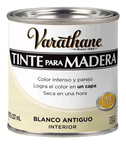 Tinte Para Madera Blanco Antiguo X 1 Lt Rust Oleum