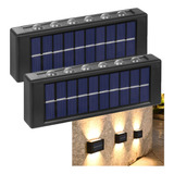 Arandela Solar Spot Luminaria 2uni Parede Rua Quintal Escada