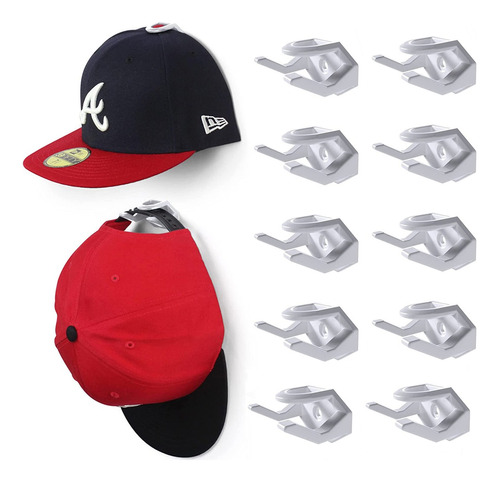 Set 10 Gancho Organizador De Gorras