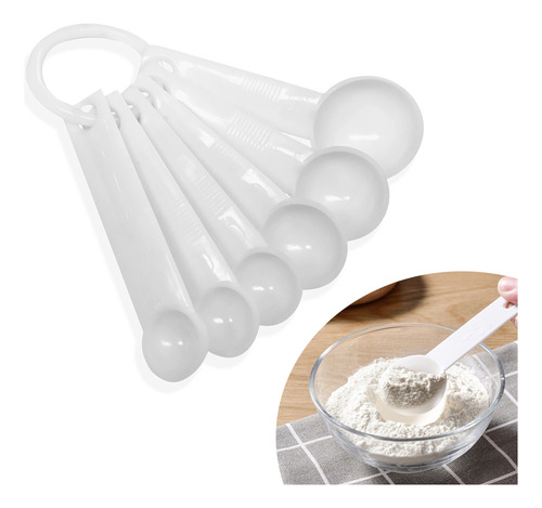 Set X 6 Cucharas Medidoras Reposteria Cocina Oferta