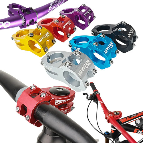 Potencia Bicicleta Corta Aluminio Para Manubrio Mtb Manillar | MercadoLibre