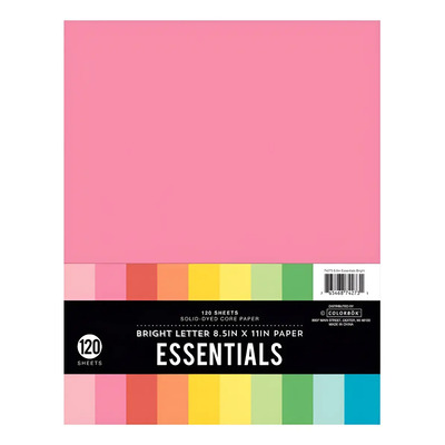 120 Hojas Cartulina Lisa Colores T. Carta Scrapboo Liso | MercadoLibre