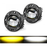 Par Faros Led 3 Doble Color Emportrables Lupa Redonda