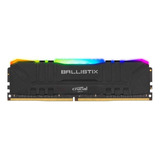 Mem Ddr4 Crucial Ballistix Blk 8gb 3200mhz Rgb Bl8g32c16u4bl