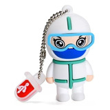 Memoria Usb 64gb Diseño Forma Figura De Médico Doctor Overol