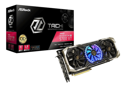 Placa De Vídeo Amd Rx 5700 Asrock Taichi 8gb