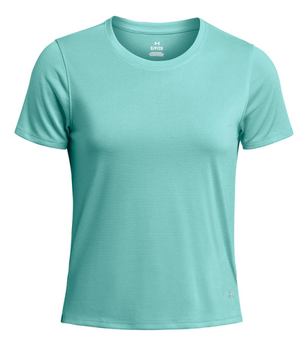 Polera Manga Corta Ua Launch Mujer Verde Under Armour