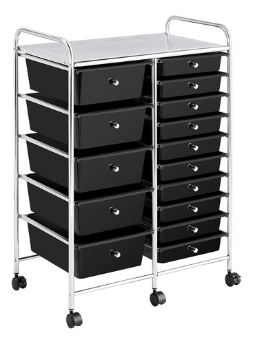 Carrito Organizador De Cocina Baño Multiusos Con 15 Niveles