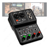 Interfaz De Tarjeta De Audio Mixer Channels Usb Live