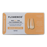 Tips Soft Gel Cobertura Completa Con Porosidad 120 Flamenco 