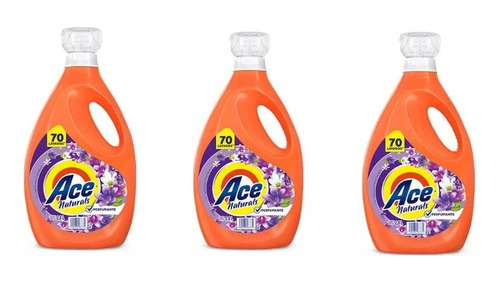 Detergente Liquido Ace Naturals Perfumante X 3 Botellas