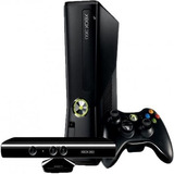 Xbox 360 Slim 250gb Cor Matte Black Com Kinect Original (padrão De Fábrica)