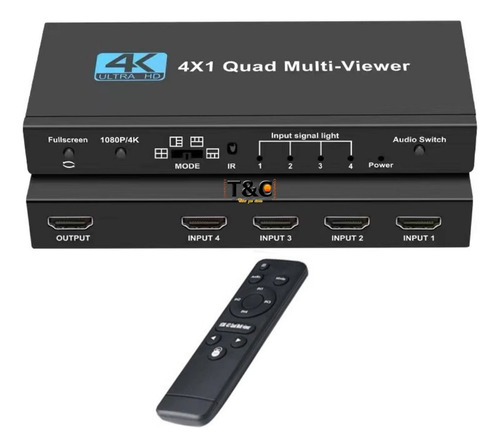 Quad Multi-visor Hdtv 4k  4in X 1 Out Hdtv