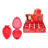 Pack 12 Brillo Labial Frutilla Sorpresa Cumpleaños