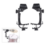 Soporte Micrófono Abrazadera Batería Ajustable Drum Clamp