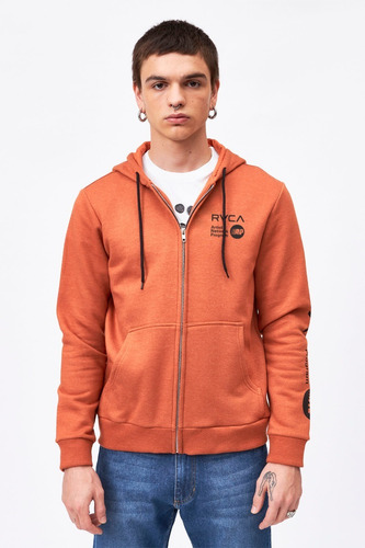 Campera Anp Zip Hood Rvca Hombre