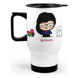 Mug Termico De Viaje Con Chibi Personalizado Mv43