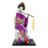 Muñeca Geisha Japonesa De 12 Pulgadas Para Escritorio, Sala