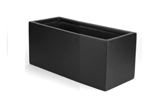 Maceta Jardinera Fibrocemento 60 X 30 X 30 Color Negro.