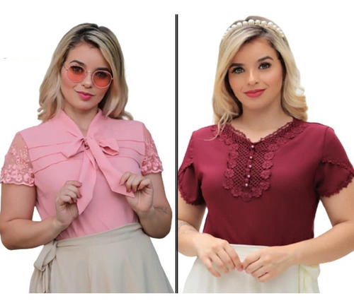 Kit Com 10 Blusas Estilo Evangelica Barato No Atacado 