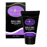 Polygel Piu Bella 45g Celeste  Lançamento Unhas Alongamentos