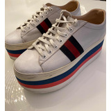 Zapatilla Con Plataforma Gucci Originales, Talle 40