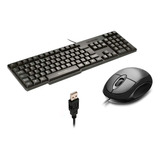 Kit Teclado E Mouse Basico Com Fio Usb Qualidade Multilaser