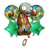 Set X 5 Globos Plants Vs Zombies