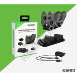 Base Dock Carregador 2 Controle Xbox One S X + 2 Baterias Nf