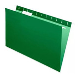 Carpeta Colgante Nepaco Color Varilla Metal Forrada Blanca Color Verde